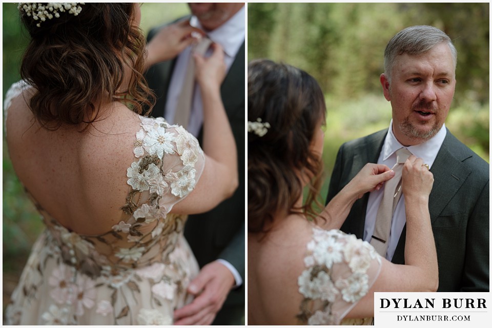 clinton gulch micro wedding close up wedding details