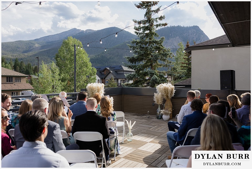 10 mile music hall micro wedding deck patio