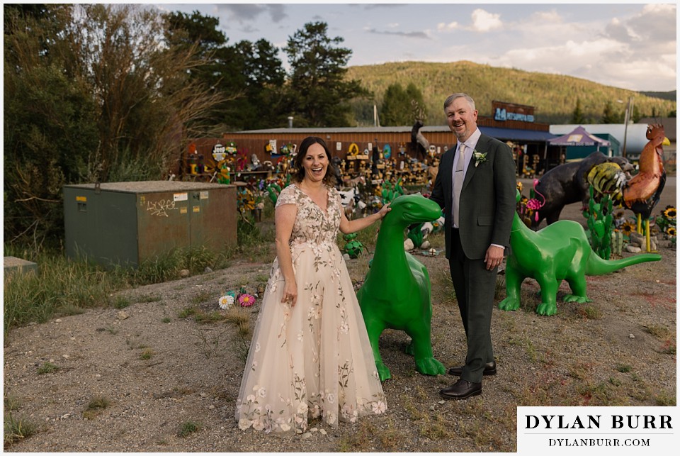 10 mile music hall micro wedding funny couple photos