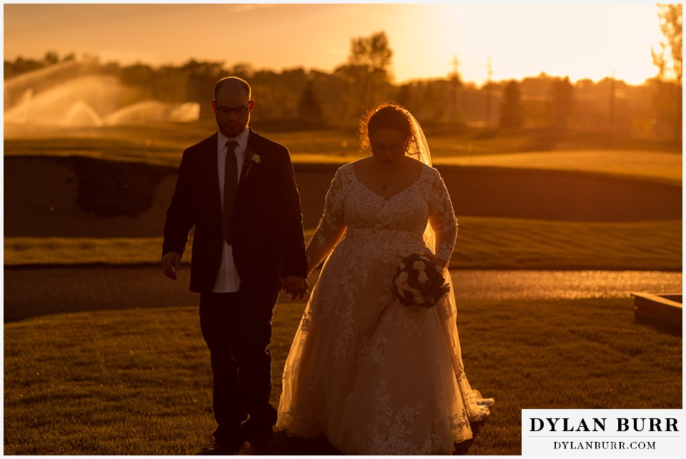 cobble creek golf club wedding sunset photos