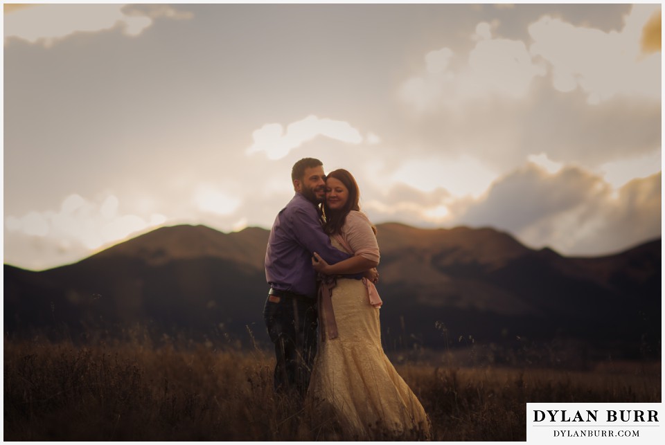 colorado wedding photographer mountain sunset wedding photos