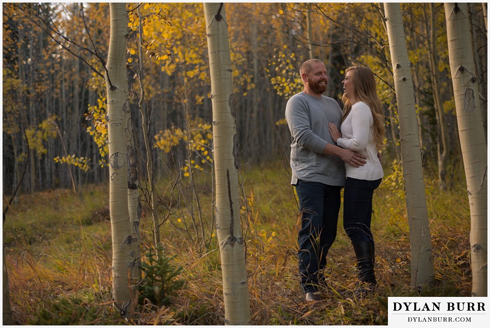 colorado mountain engagement session fall colors