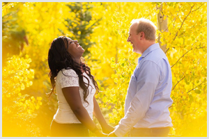 colorado mountain engagement photo