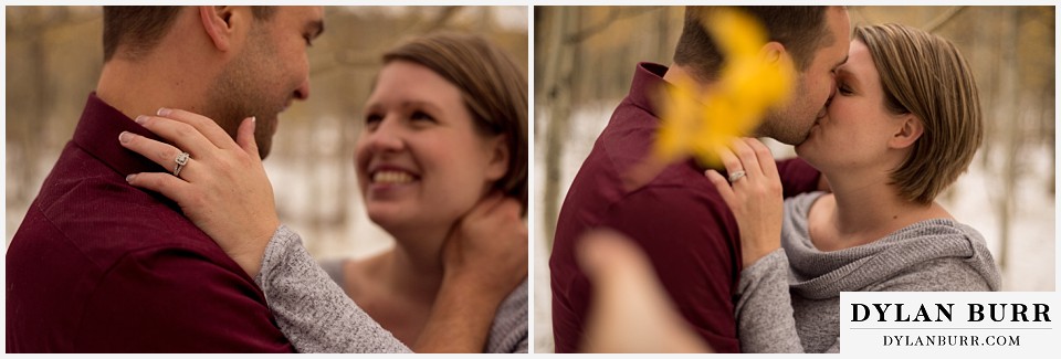 colorado mountain engagement session engagement ring