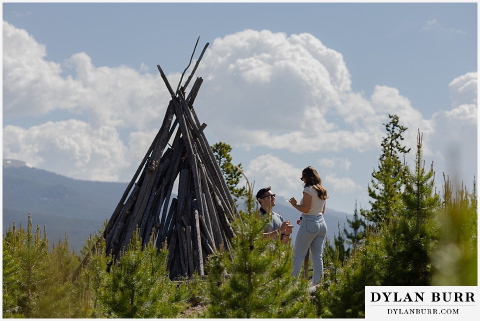 colorado mountain marriage proposal popping the question