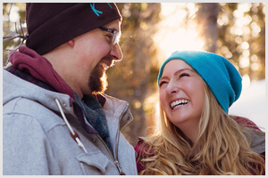 winter engagement photos saint marys glacier