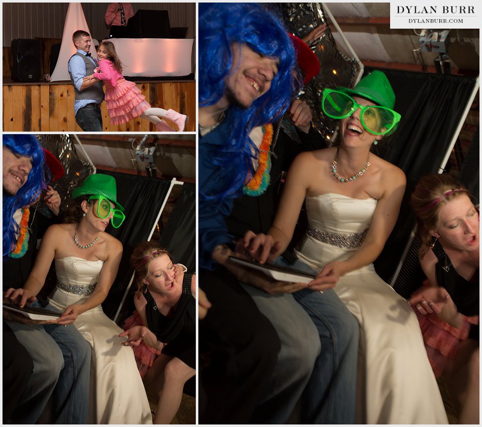photobooth fun colorado wedding reception