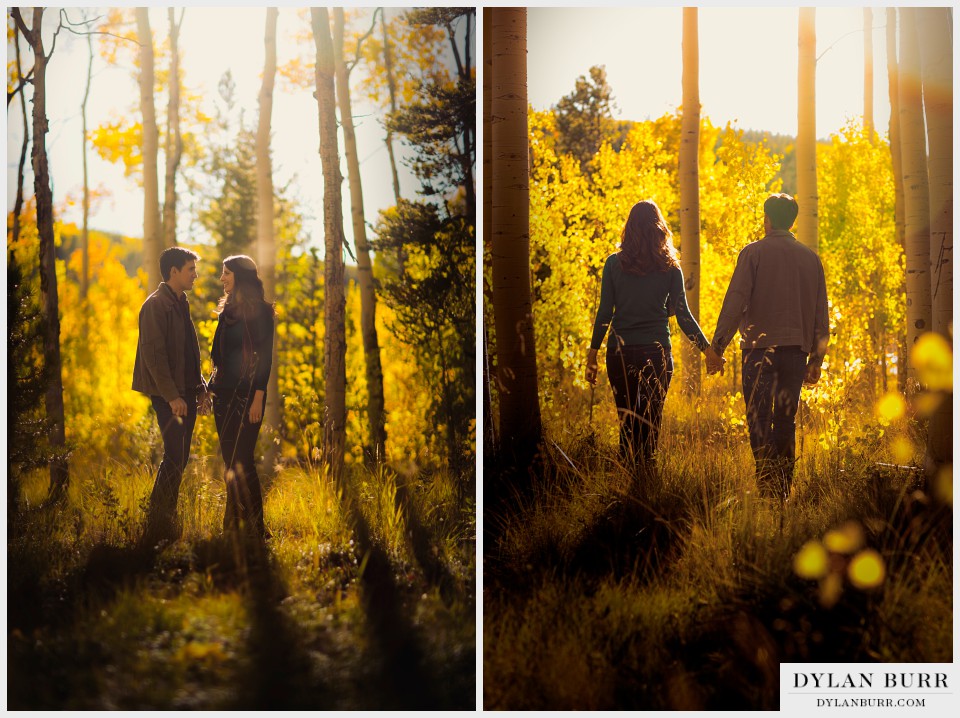 colorado fall engagement photos