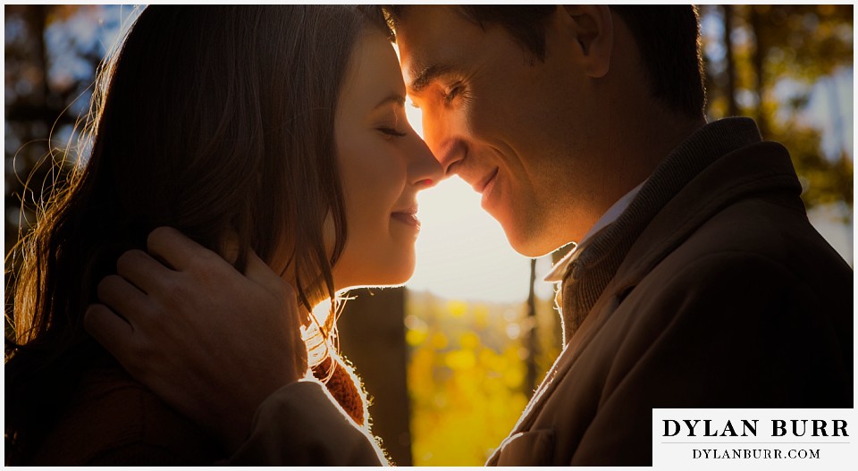 fall colorado engagement photo session