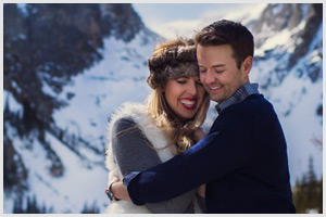 estes park winter wedding