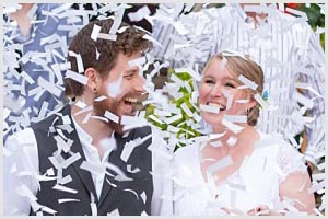 Confetti Backyard Wedding