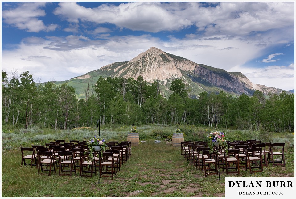crested butte land trust wedding ceremony view crested butte colorado