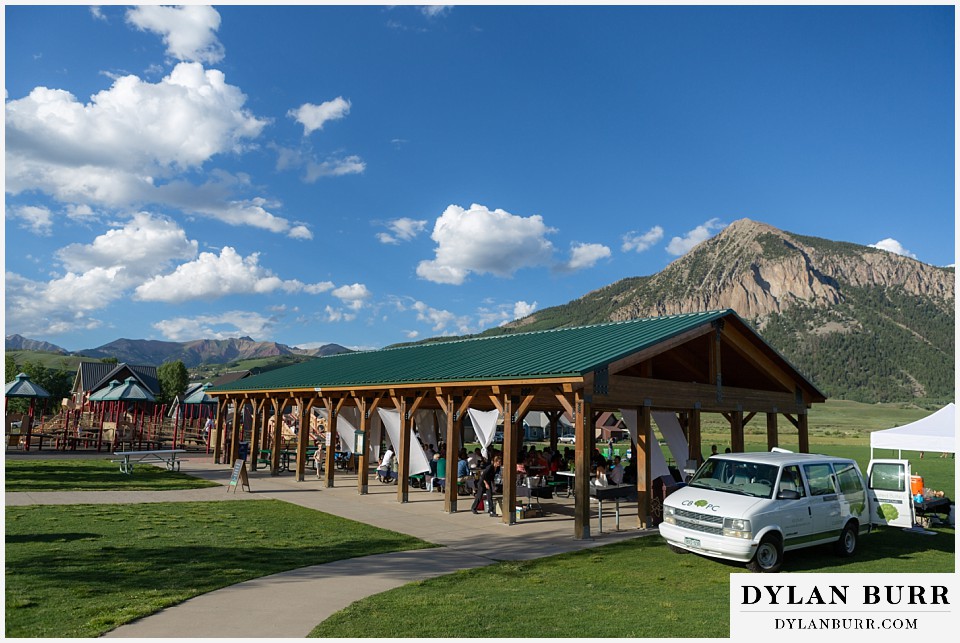 crested butte rainbow park wedding ceremony