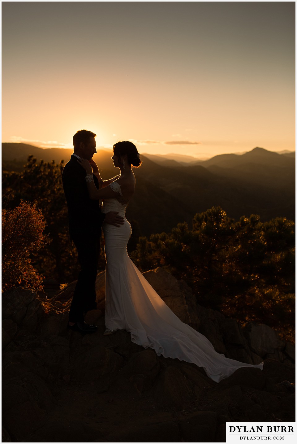 colorado sunset wedding photos
