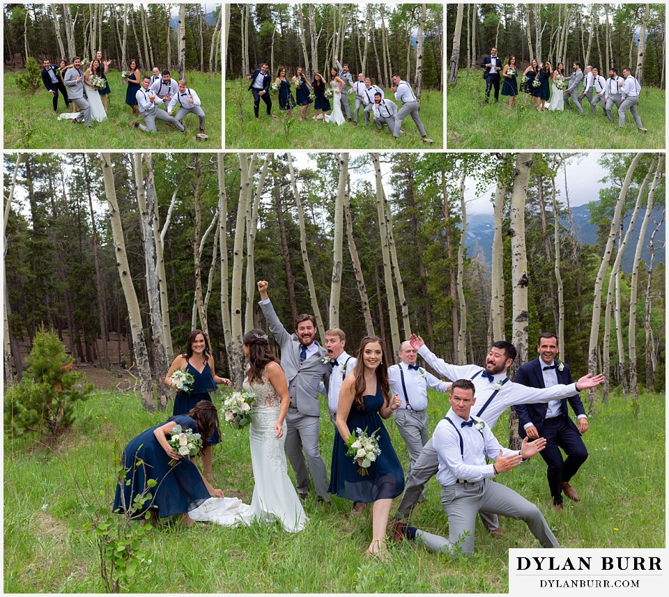 dao house wedding fun bridal party photos