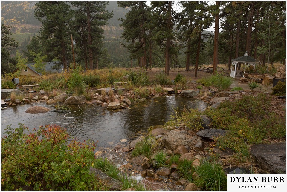 della terra wedding estes park colorado mountain wedding pond