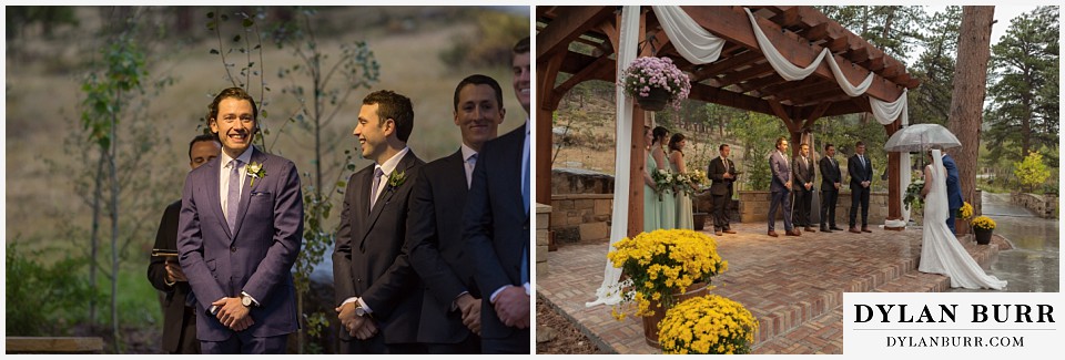 della terra wedding estes park colorado mountain wedding bride entrance