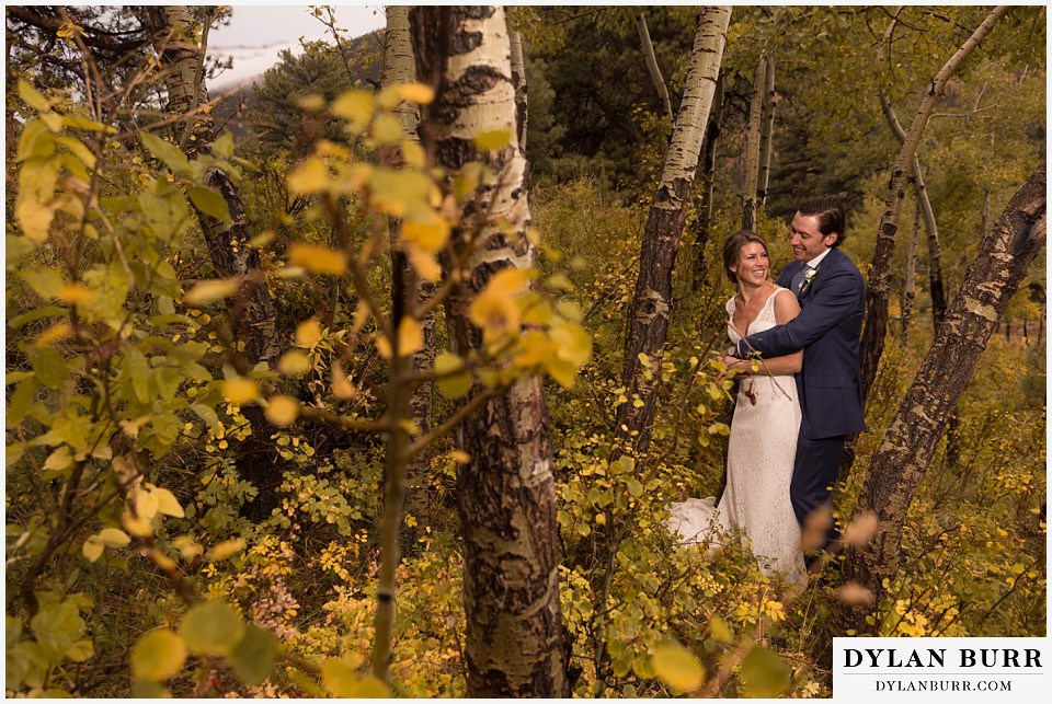 della terra wedding estes park colorado mountain wedding fall aspen leaves colors