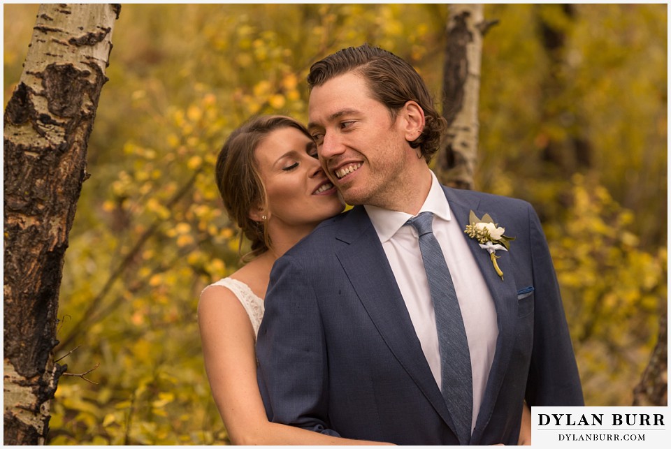 della terra wedding estes park colorado mountain wedding fall aspen trees