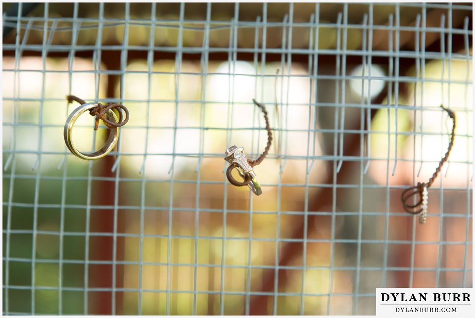 colorado wedding photographer denver backyard wedding rings chicken coop