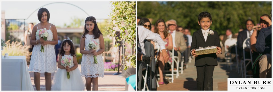 colorado wedding photographer denver botanic gardens flower girls ring bearer