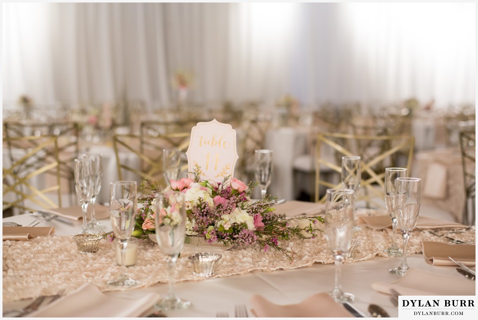 colorado wedding photographer denver botanic gardens table setting reception