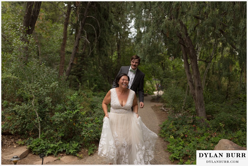 denver botanic gardens wedding colorado woodland mosaic