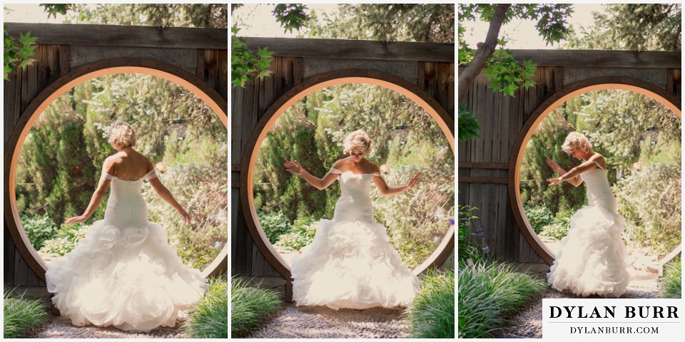 denver botanic gardens wedding bride dancing