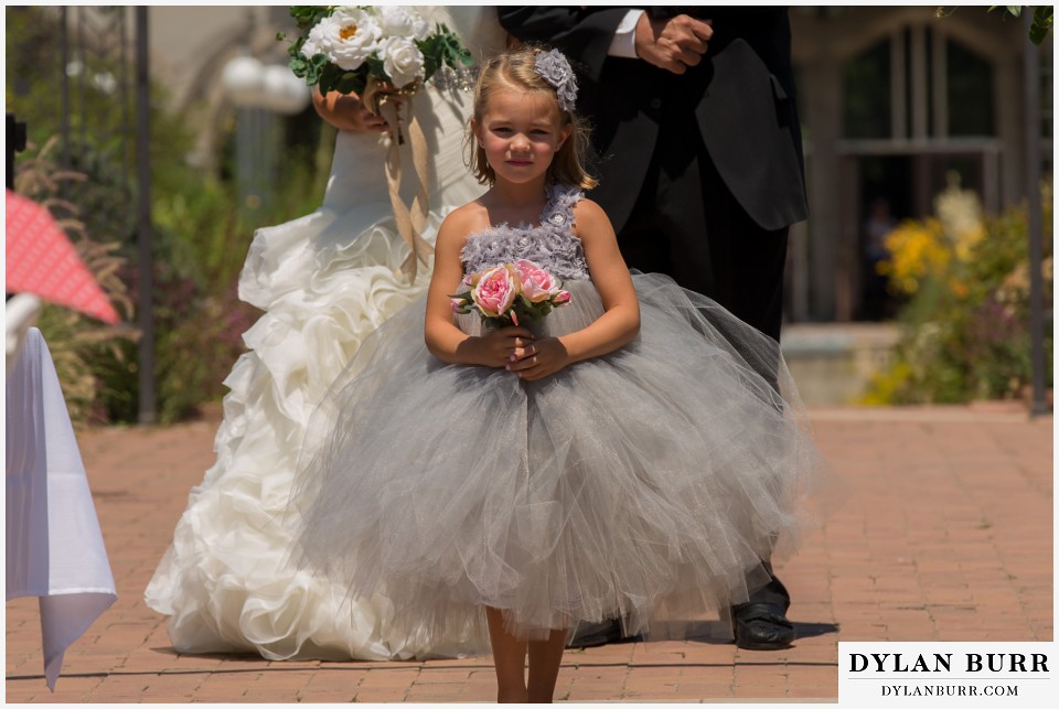 denver botanic gardens wedding flower girl