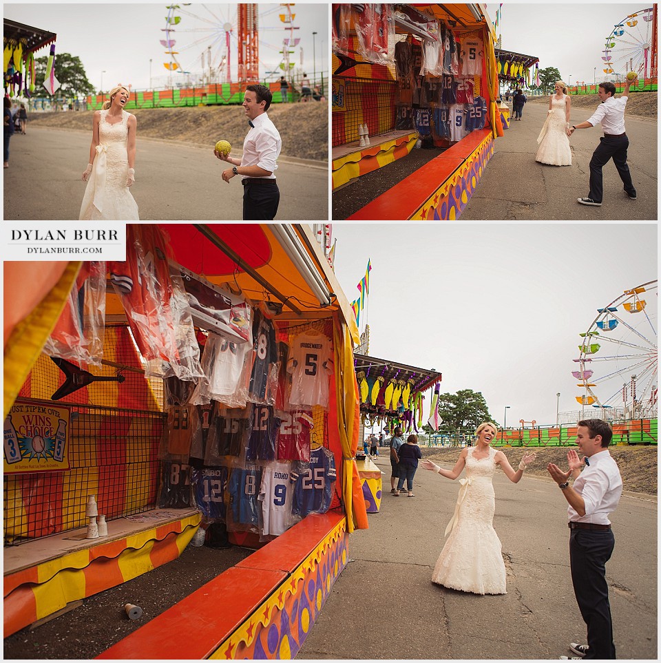 /carnival anniversary engagement photos bottle game denver county fair