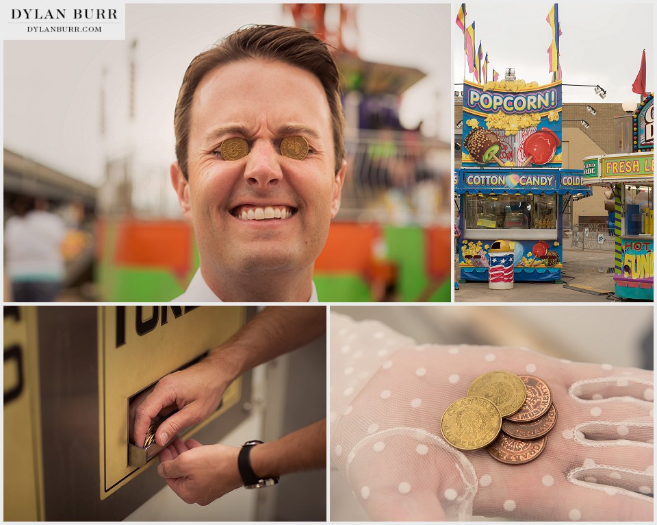 carnival engagement session tokens denver county fair