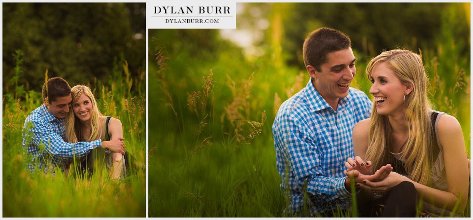 outdoor engagement session in denver