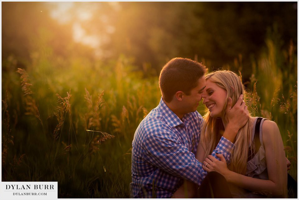 sunset engagement photographer denver