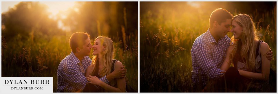 sunset engagement photos denver