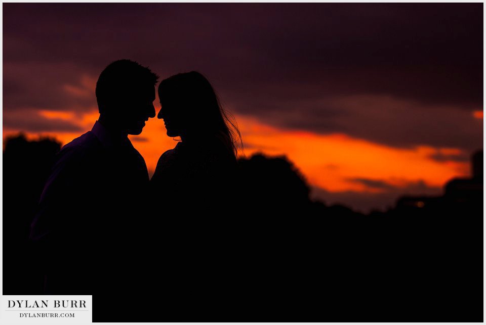 sunset engagement photos