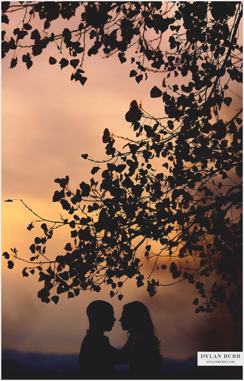 sunset engagement photos