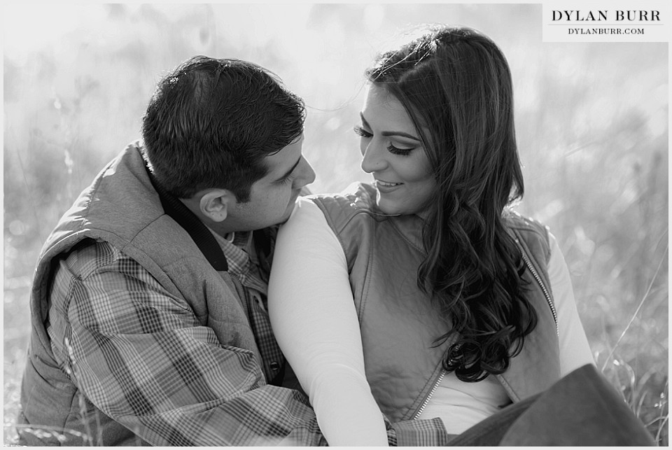 denver engagement photographer black and white