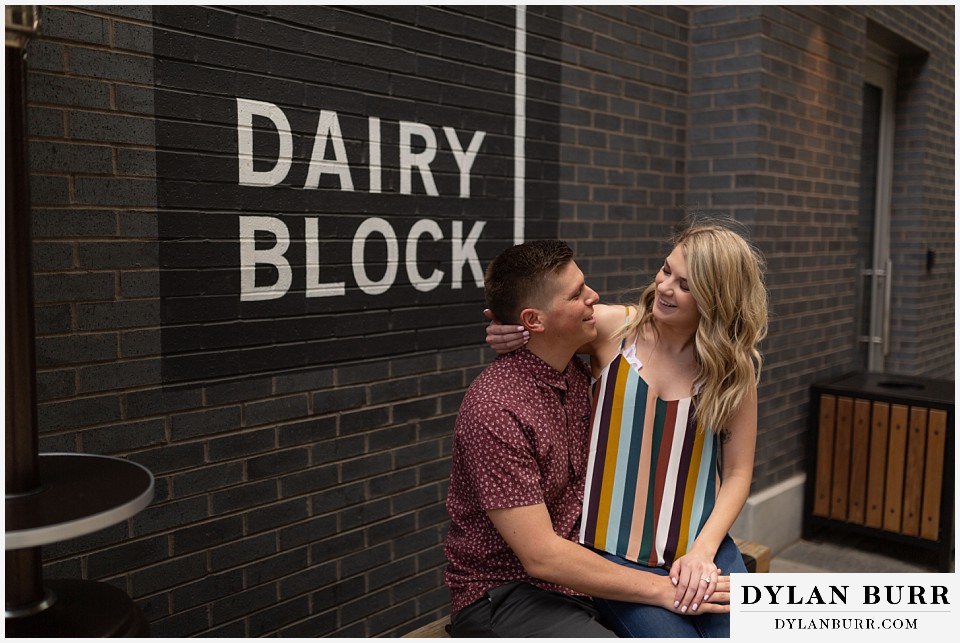 denver engagement photos dairy block downtown denver