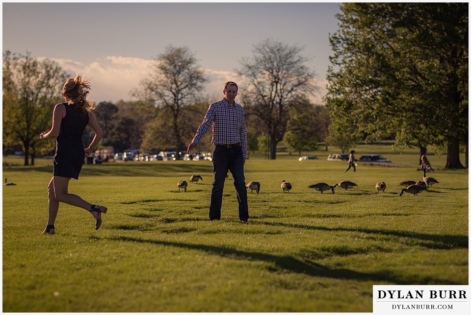 denver engagement session playful sloans lake