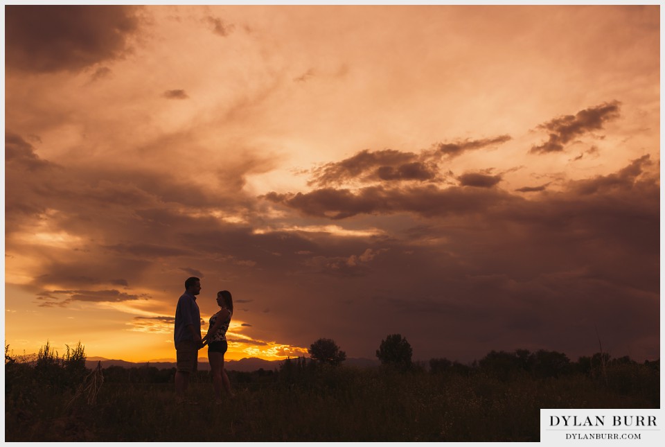 denver sunset engagement photos