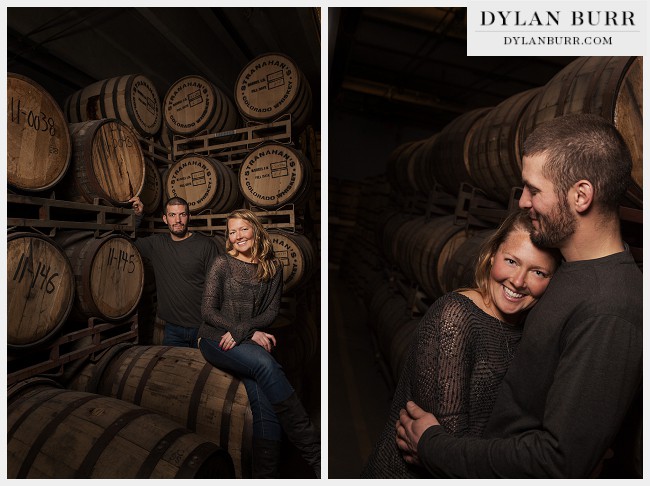 creative denver engagement photos stranahans distillery