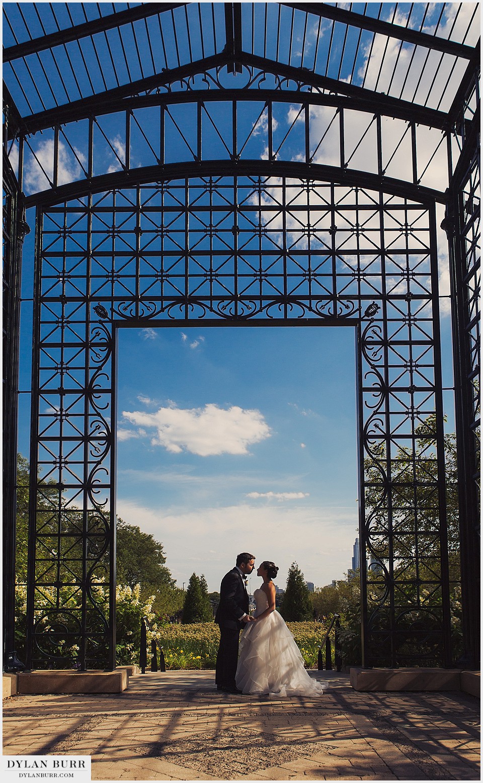 destination chicago wedding cancer survivors garden millenium park