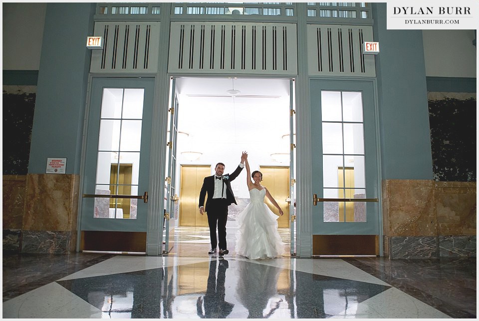 harold washington library wedding reception entrance