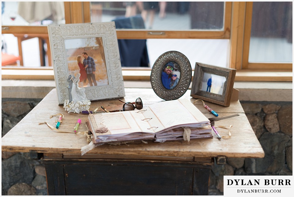 devils thumb ranch wedding guestbook