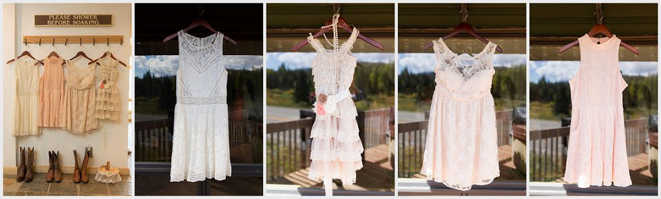 durango wedding mismatched bridesmaids dresses