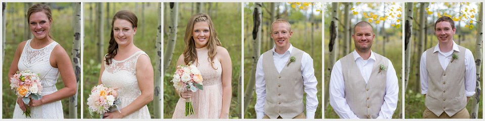 durango wedding photographer wedding party