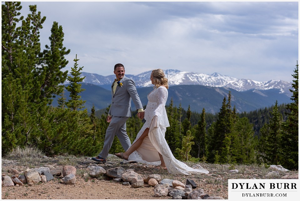 colorado elopement wedding in mountains