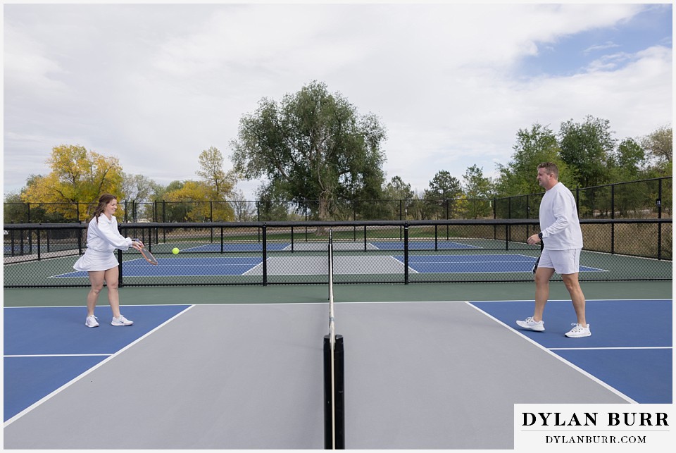 engagement photos at helen hunt falls colorado springs a fun pickleball match