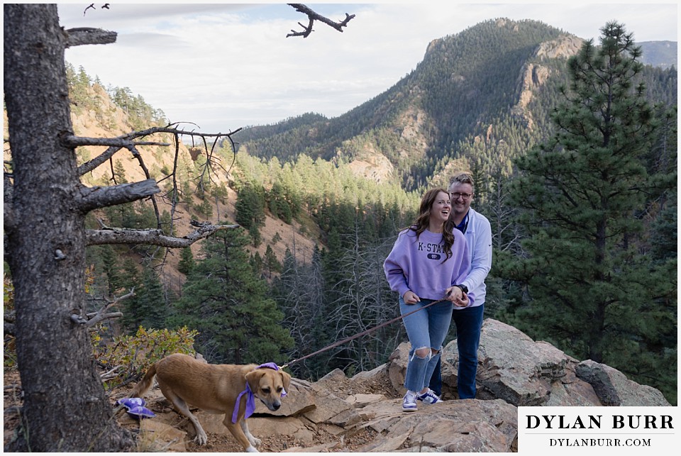engagement photos at helen hunt falls colorado springs k state fans in the mountains
