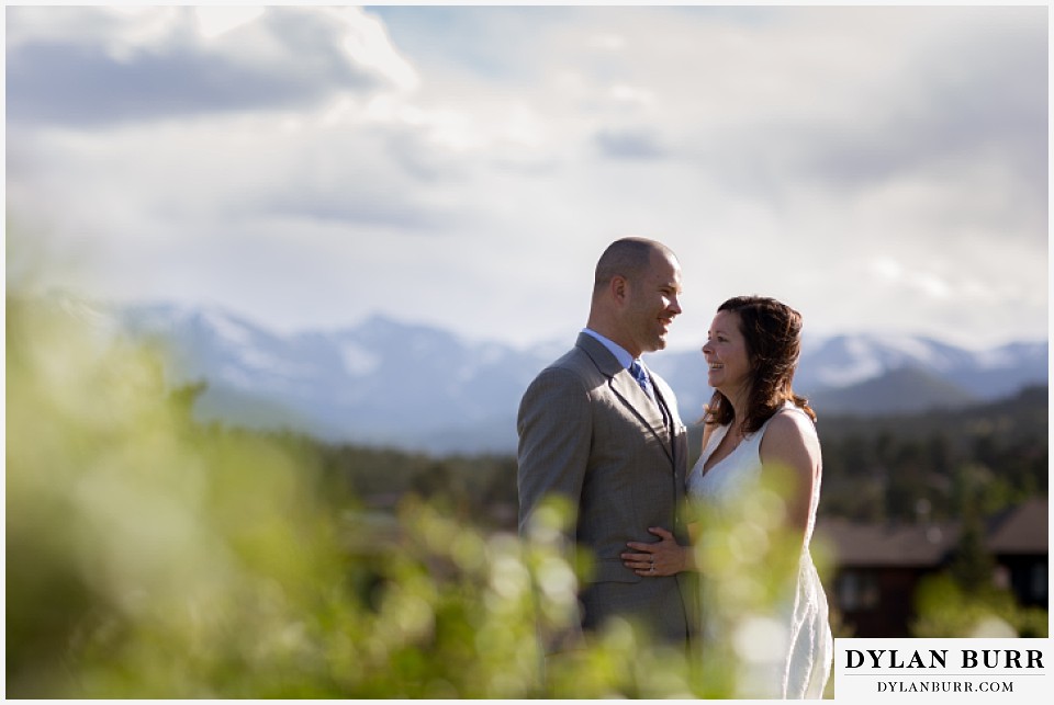 rocky mountain estes park engagement session near Stanley Hotel